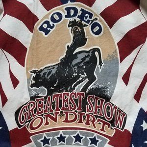 Vintage red, white & blue western shirt